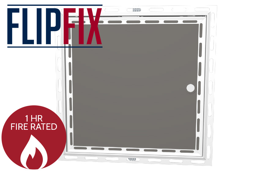 FlipFix Fire Rated Access Panel - Plasterboard Door Beaded Frame