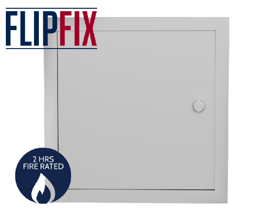 FlipFix Metal Door Picture Frame Access Panel - 2hr Fire Rated